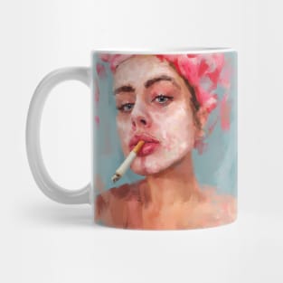 mask with cigarette Mug